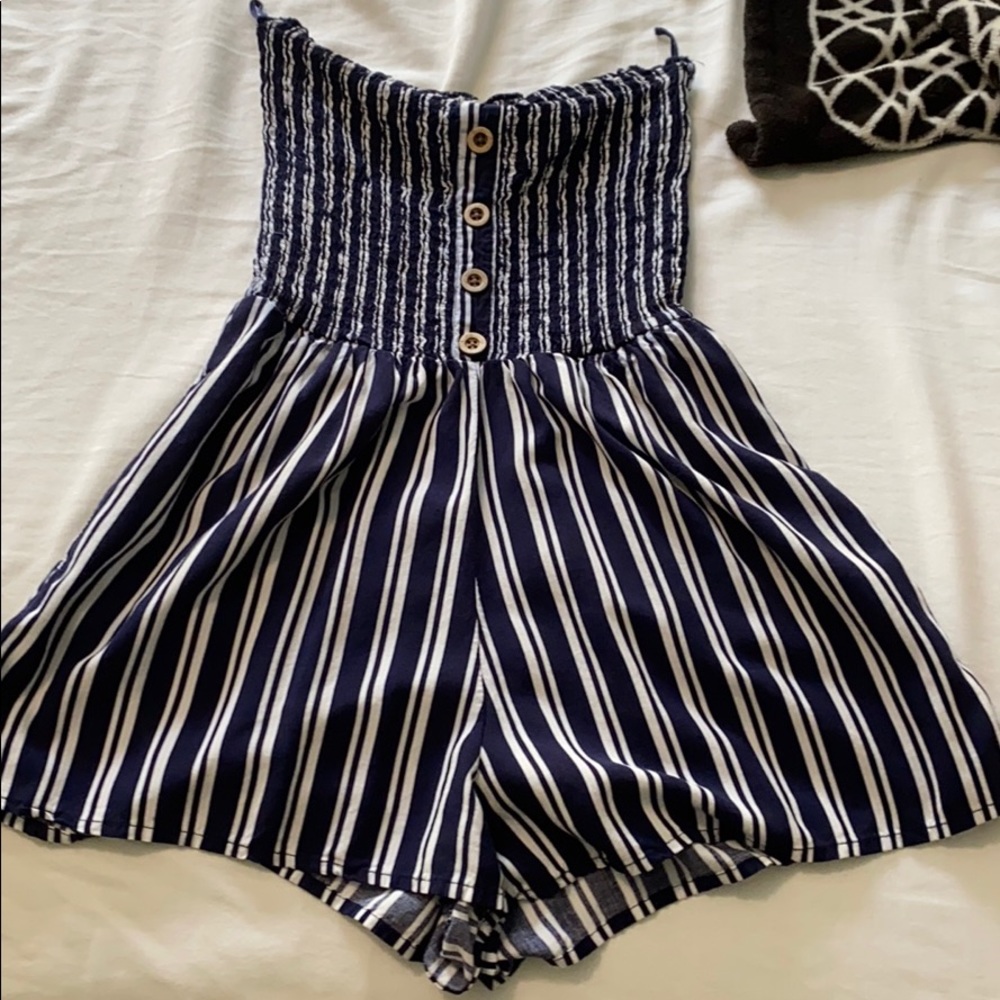 striped romper